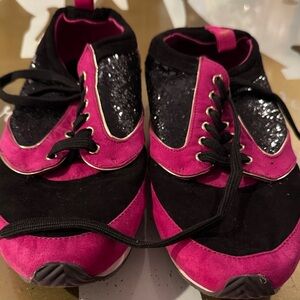 Juicy Couture Pink and Black Sneakers